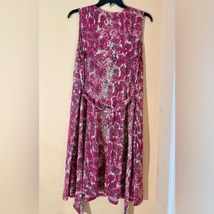 INC International Concepts Asymmetrical Pink Dress